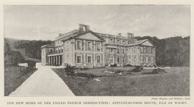 La nuova casa dei benedettini francesi esiliati, Appuldurcombe House, Isola di Wight da English Photographer