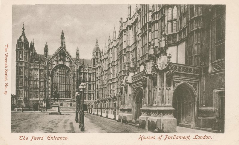 Ingresso dei Pari, Palazzo del Parlamento, Londra da English Photographer