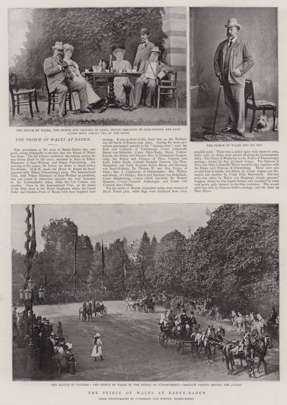 Il principe di Galles a Baden-Baden da English Photographer