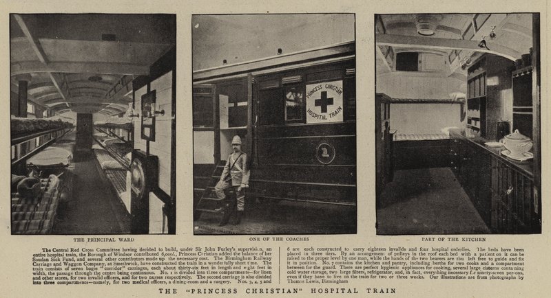 Il treno ospedale della Principessa Christian da English Photographer