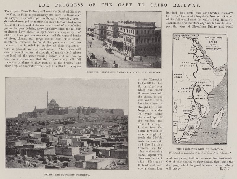 Il progresso della ferrovia da Città del Capo al Cairo da English Photographer