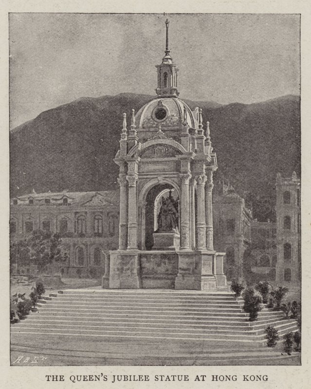 La statua del Giubileo della Regina a Hong Kong da English Photographer