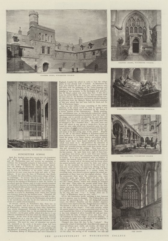 Il Cinquecentenario del Winchester College da English Photographer