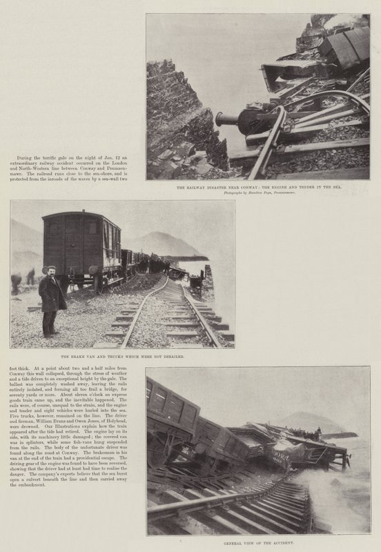 Il disastro ferroviario vicino a Conway da English Photographer