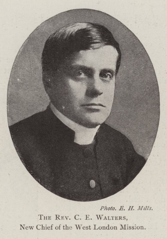 Il reverendo C E Walters, nuovo capo della West London Mission da English Photographer