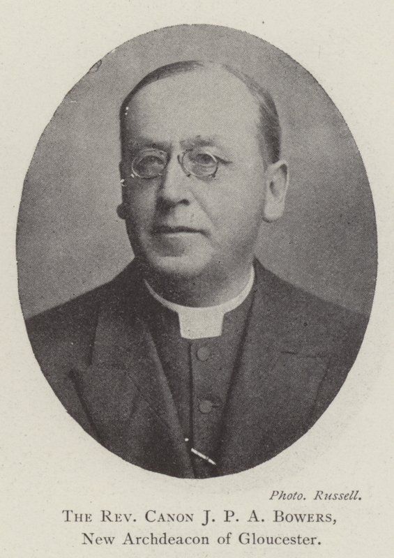 Il reverendo canonico J P A Bowers, nuovo arcidiacono di Gloucester da English Photographer