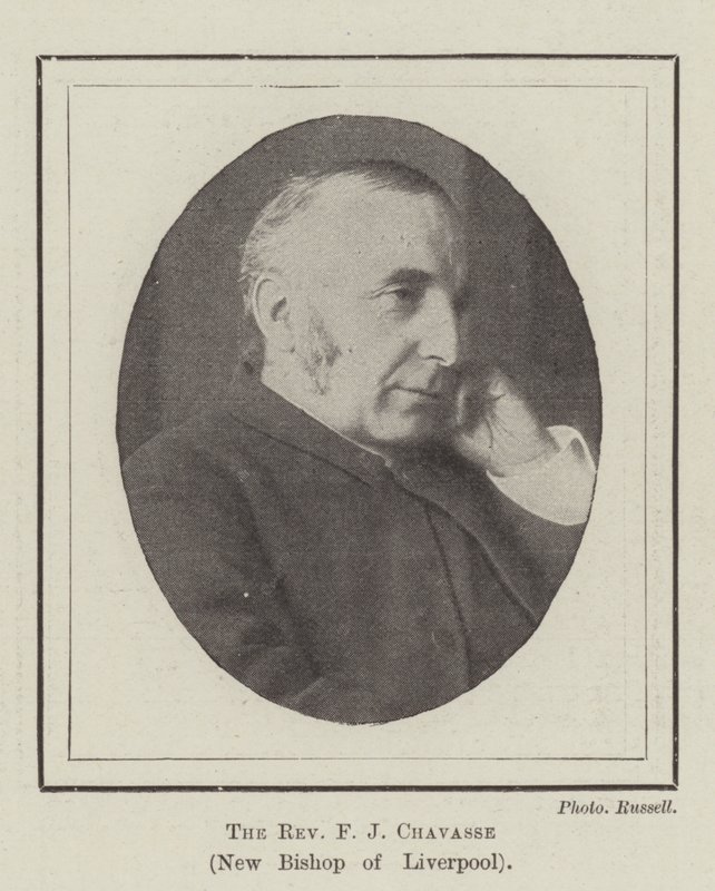 Il reverendo F J Chavasse, nuovo vescovo di Liverpool da English Photographer
