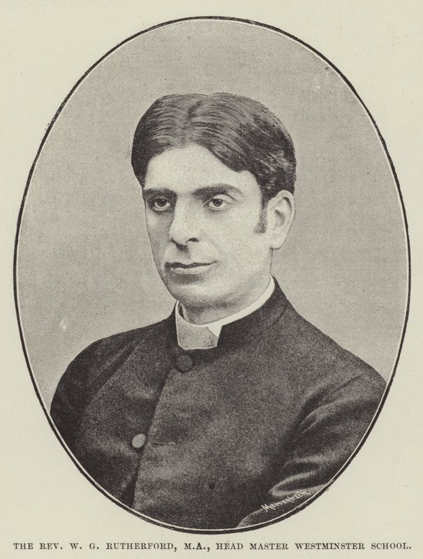 Il reverendo W G Rutherford, MA, preside della Westminster School da English Photographer