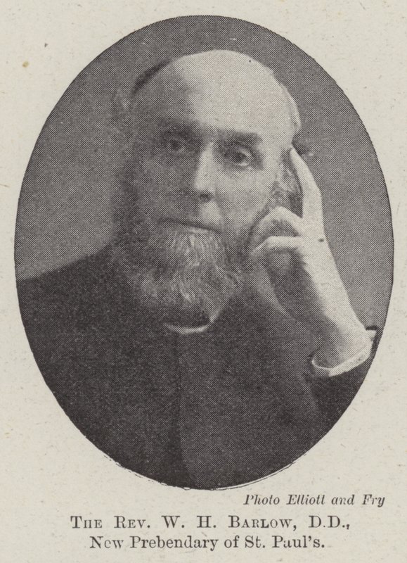 Il reverendo W H Barlow, DD, nuovo prebendario di St Paul da English Photographer