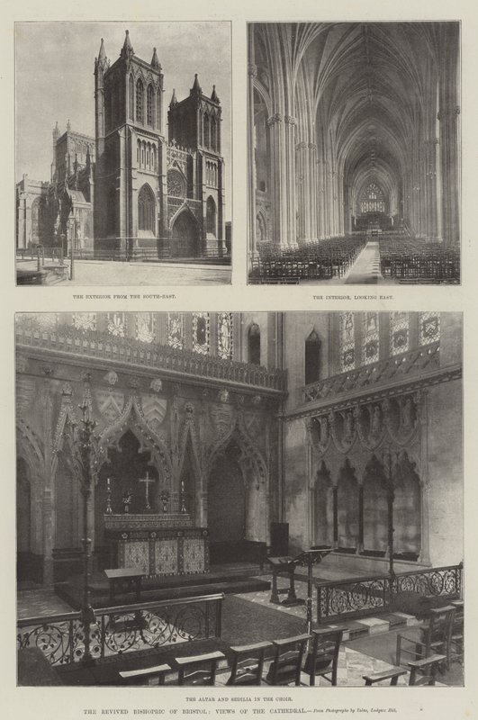 Il Vescovado Rivitalizzato di Bristol, Vedute della Cattedrale da English Photographer