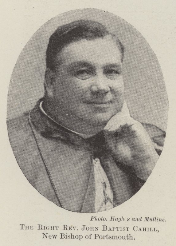 Il Reverendo John Baptist Cahill, nuovo vescovo di Portsmouth da English Photographer