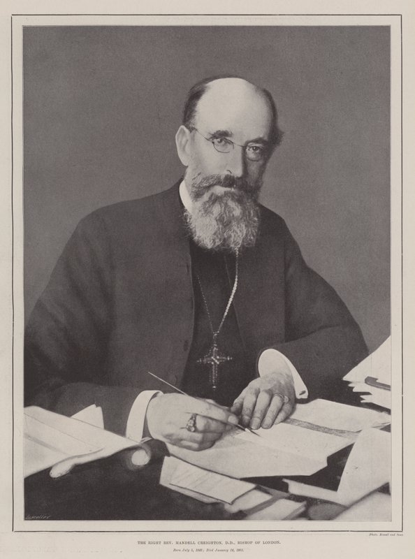 Il Reverendo Mandell Creighton, DD, Vescovo di Londra da English Photographer