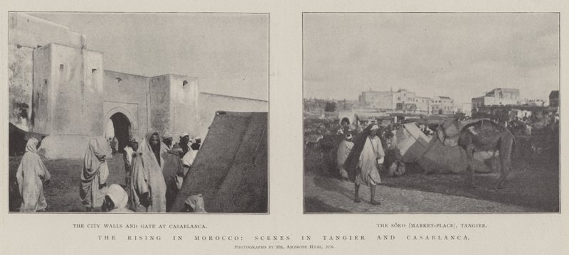 La rivolta in Marocco, scene a Tangeri e Casablanca da English Photographer