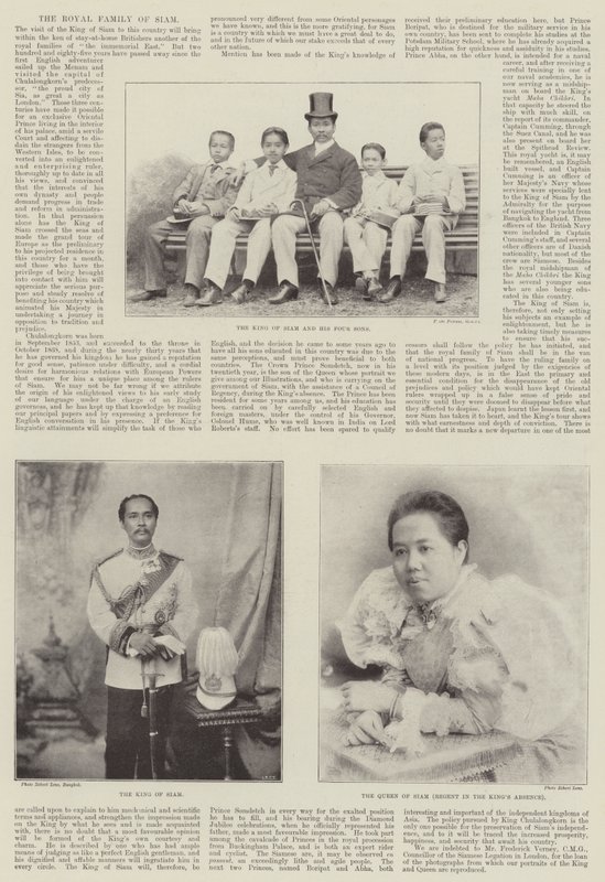 La Famiglia Reale del Siam da English Photographer