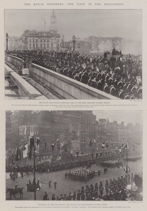 Il progresso reale, la marina nella processione da English Photographer