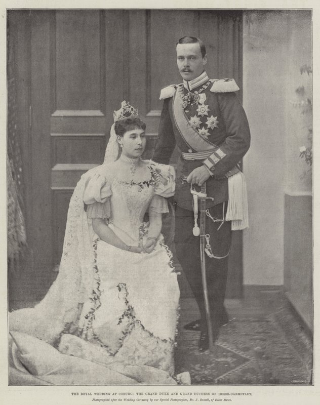 Il matrimonio reale a Coburgo, il Granduca e la Granduchessa d