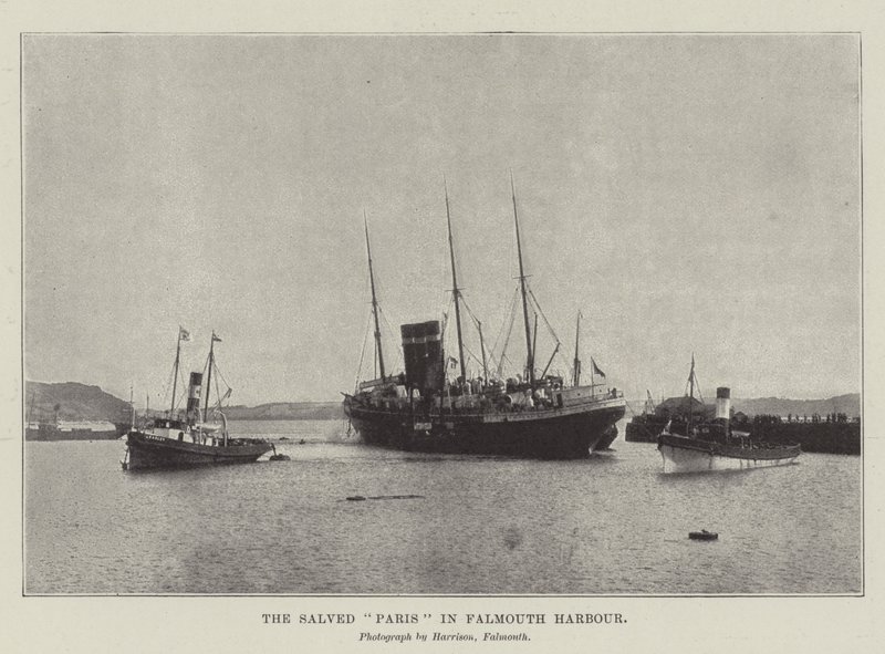 Il Paris salvato nel porto di Falmouth da English Photographer