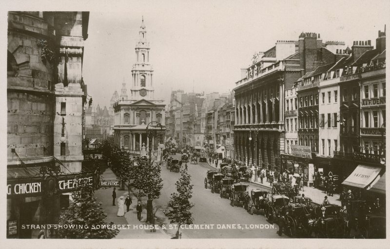 The Strand, con Somerset House e St Clement Danes, Londra da English Photographer