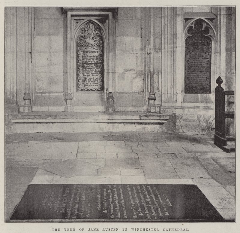 La Tomba di Jane Austen nella Cattedrale di Winchester da English Photographer