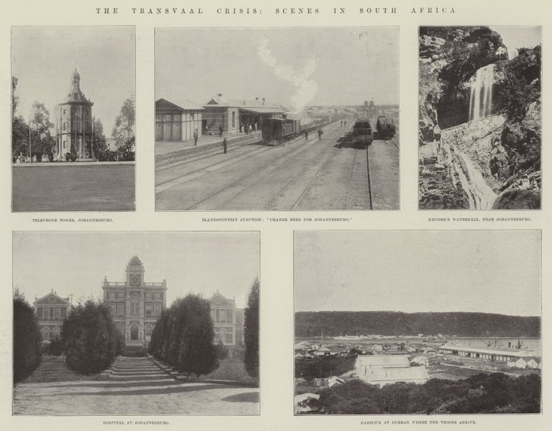 La crisi del Transvaal, scene in Sudafrica da English Photographer