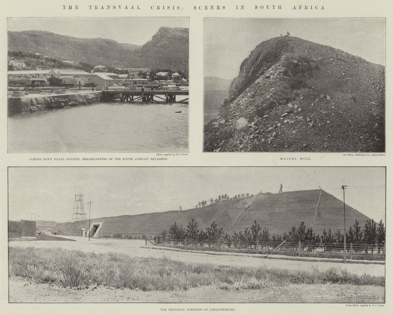 La crisi del Transvaal, scene in Sudafrica da English Photographer