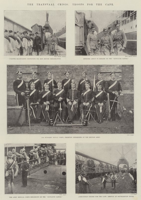 La crisi del Transvaal, truppe per il Capo da English Photographer