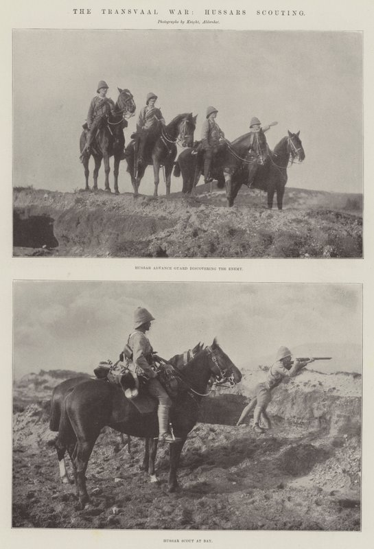 La guerra del Transvaal, ussari in ricognizione da English Photographer