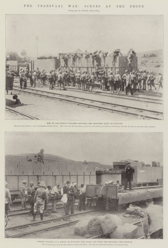 La guerra del Transvaal, scene al fronte da English Photographer