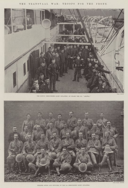 La guerra del Transvaal, truppe per il fronte da English Photographer