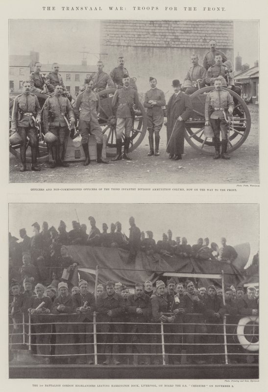 La guerra del Transvaal, truppe per il fronte da English Photographer