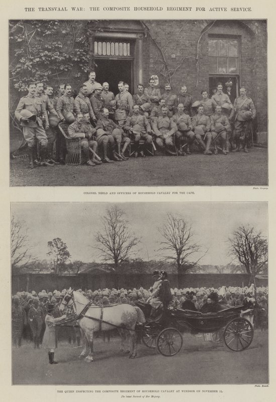 La guerra del Transvaal, il reggimento composito della casa reale per il servizio attivo da English Photographer