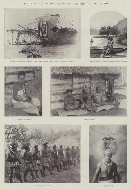 I problemi a Samoa, scene e schizzi nelle isole da English Photographer
