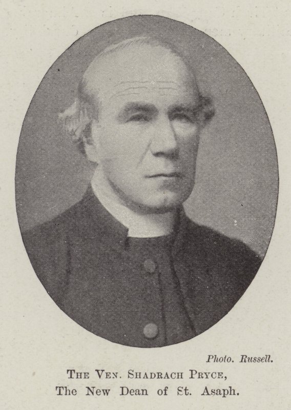 Il venerabile Shadrach Pryce, il nuovo decano di St Asaph da English Photographer