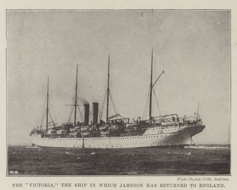 La Victoria, la nave con cui Jameson è tornato in Inghilterra da English Photographer