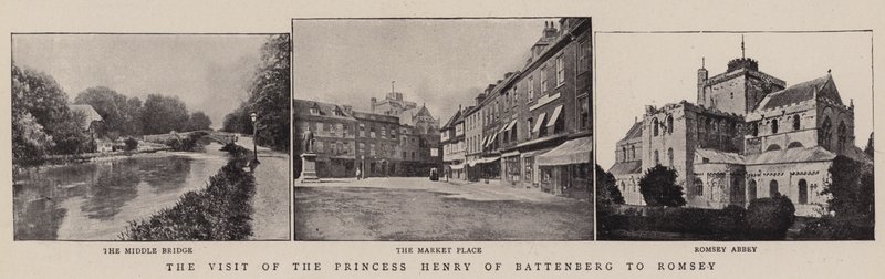La visita della principessa Enrico di Battenberg a Romsey da English Photographer