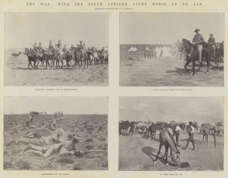 La guerra, con la cavalleria leggera sudafricana a De Aar da English Photographer