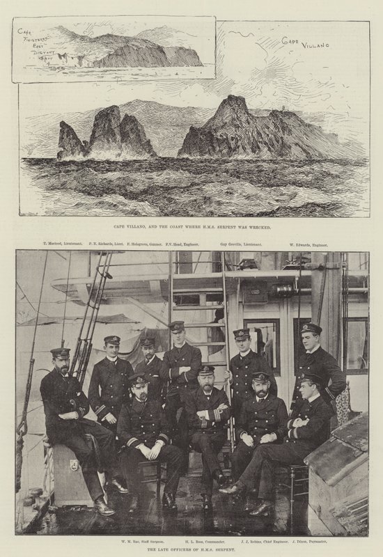 Il naufragio della HMS Serpent da English Photographer