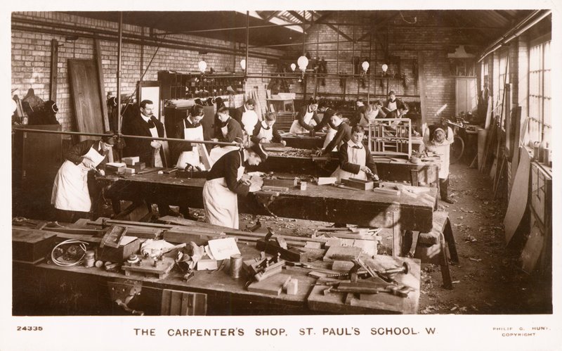 La falegnameria della St Pauls School da English Photographer