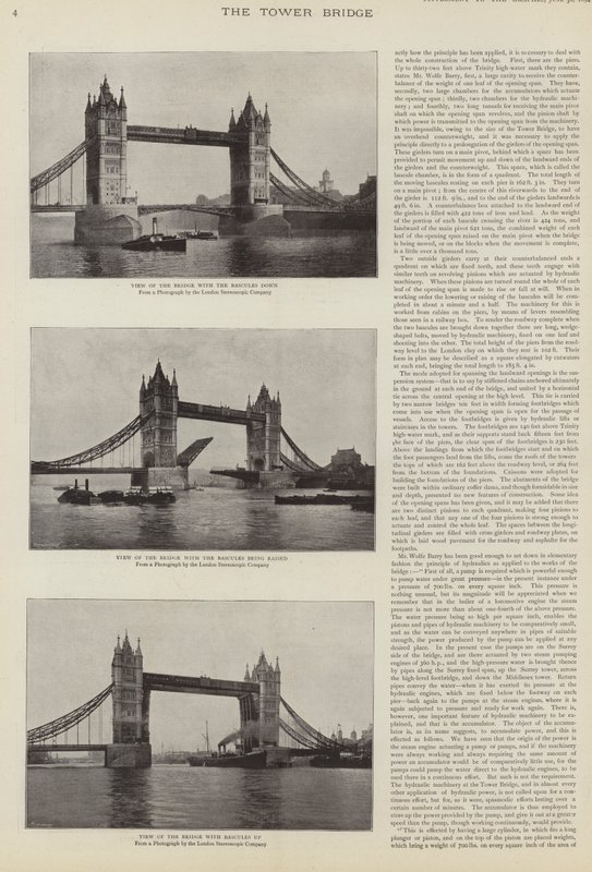 La costruzione del Tower Bridge, Londra da English Photographer