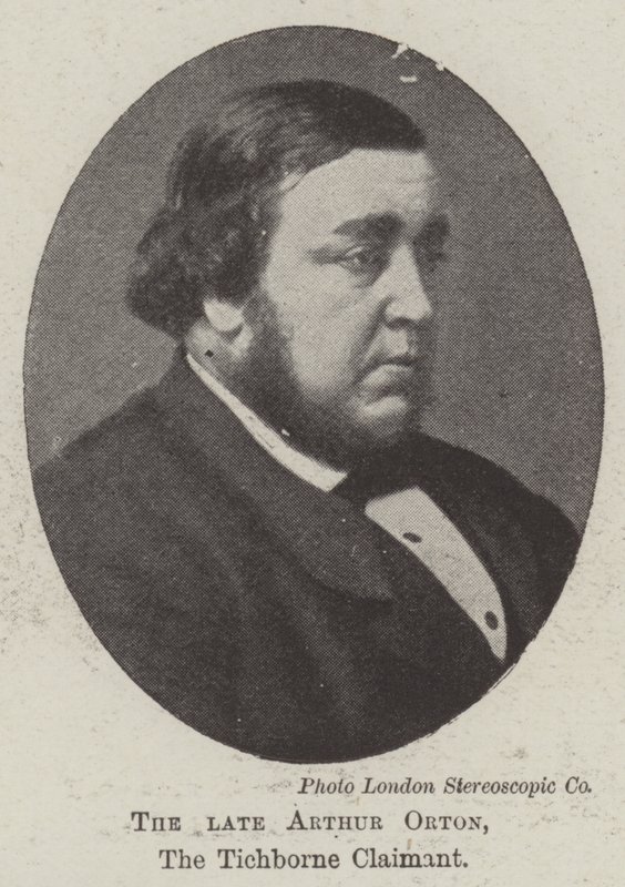 Il defunto Arthur Orton, il pretendente Tichborne da English Photographer