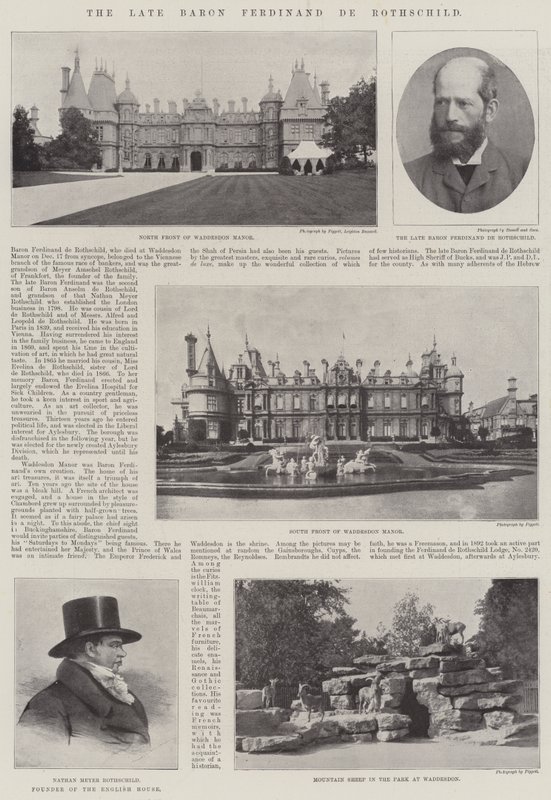 Il defunto barone Ferdinand de Rothschild da English Photographer