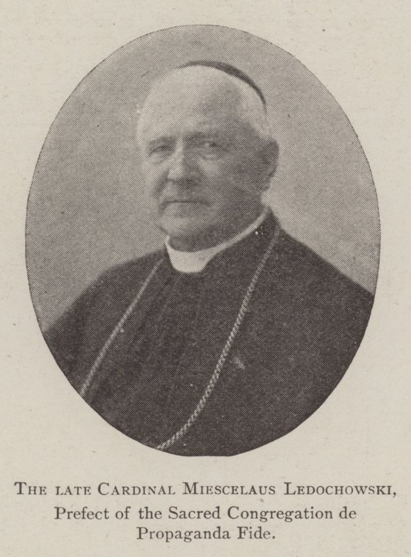 Il defunto cardinale Miescelaus Ledochowski, prefetto della Sacra Congregazione de Propaganda Fide da English Photographer