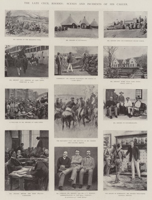 Il Defunto Cecil Rhodes, Scene e Incidenti della Sua Carriera da English Photographer