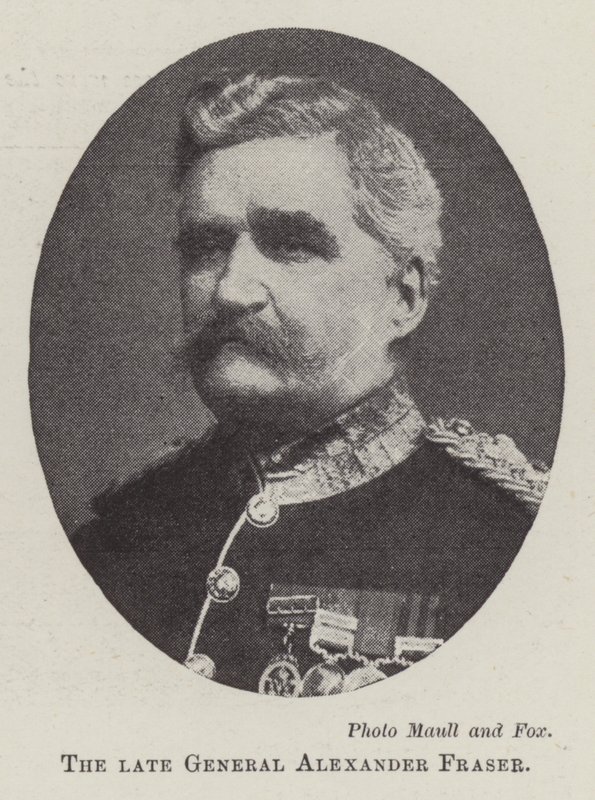 Il defunto Generale Alexander Fraser da English Photographer