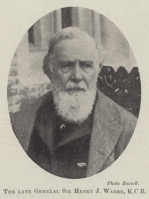 Il defunto generale Sir Henry J Warre, KCB da English Photographer