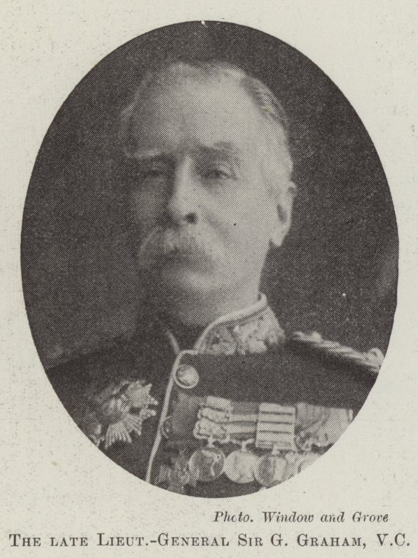 Il defunto Tenente Generale Sir G Graham, VC da English Photographer