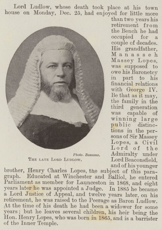 Il defunto Lord Ludlow da English Photographer