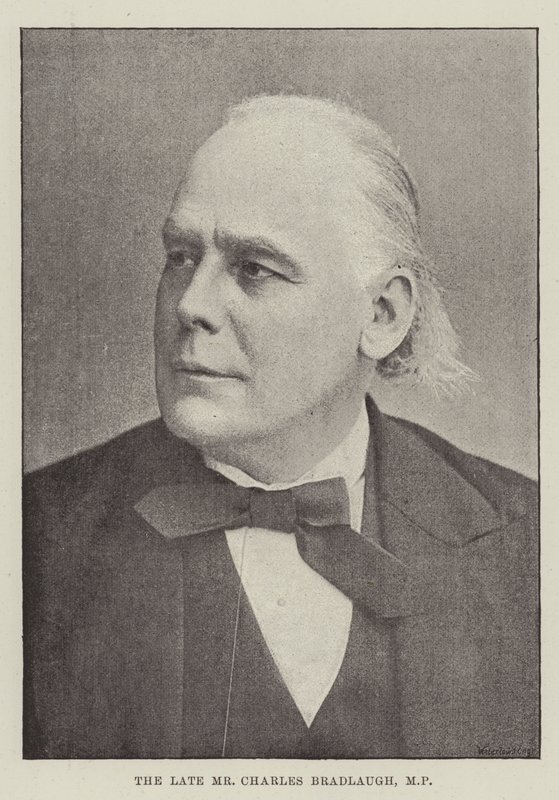 Il defunto Mr Charles Bradlaugh, MP da English Photographer