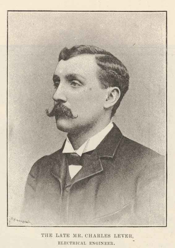 Il defunto Mr Charles Lever, ingegnere elettrico da English Photographer
