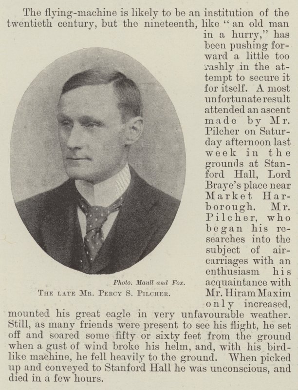 Il defunto signor Percy S Pilcher da English Photographer